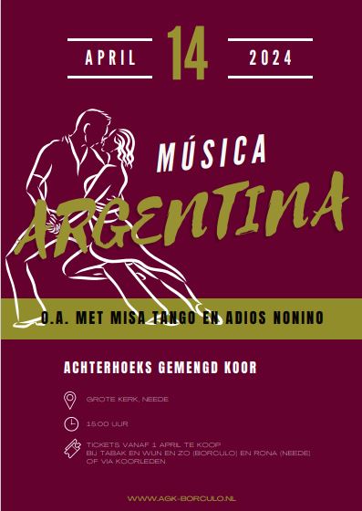 Achterhoeks Gemengd Koor met Musica Argentina